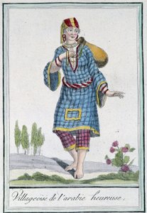 Villaggio arabo felice - in "Enciclopedia dei viaggi" di Grasset St Sauveur, ed. 1796 da Jacques Grasset de Saint Sauveur