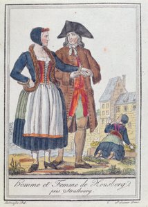 Abitanti di Housberg, vicino a Strasburgo, 1796 da Jacques Grasset de Saint Sauveur