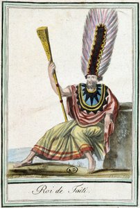 Re di Tahiti - in "Enciclopedia dei Viaggi" di J. Grasset Saint-Sauveur da Jacques Grasset de Saint Sauveur