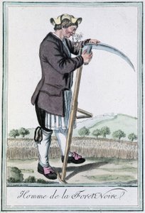 Uomo della Foresta Nera - in "Enciclopedia dei viaggi" di Grasset St Sauveur, ed. 1796 da Jacques Grasset de Saint Sauveur
