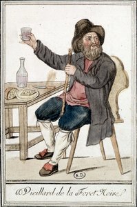 Vieillard de la Forêt noire - in "Encyclopédie des voyages" di J. Grasset Saint-Sauveur da Jacques Grasset de Saint Sauveur