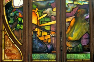 Nancy, Art Nouveau, Camera di Commercio e Borsa, Vetrata di Jacques Gruber da Jacques Gruber