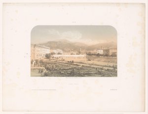 Vista sul Jardin public e sul Pont-Neuf a Nizza da Jacques Guiaud