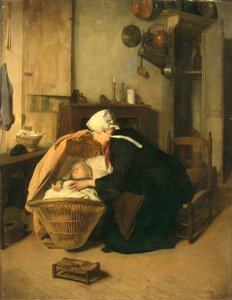 La giovane madre da Jacques Gustave Hamelin