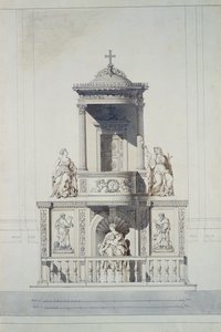 Progetto per un pulpito da Jacques Ignace Hittorff