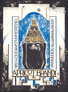 Poster pubblicitario per brandy all