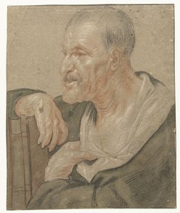 Mezzobusto di un evangelista, verso sinistra