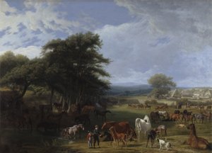 Scuderia di Lord River, Stratfield Saye da Jacques Laurent Agasse