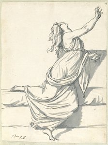 Una donna sconvolta con la testa all