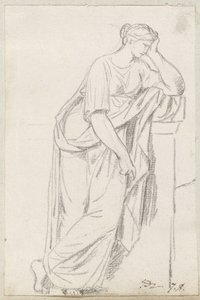 Una Musa dal sarcofago delle Muse da Jacques Louis David