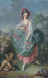 Ballerina Marie-Madeleine Guimard 1743-1816 come Tersicore