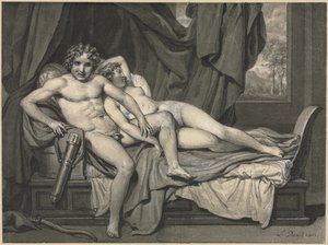 Cupido e Psiche da Jacques Louis David