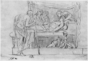La morte di Meleagro da Jacques Louis David