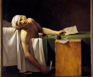 Jean Paul Marat assassinato nella sua vasca da bagno il 13/07/1793