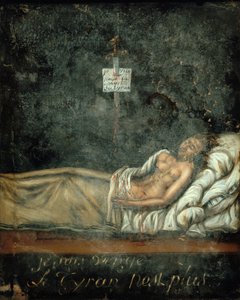 Louis-Michel Le Peletier, Marchese di Saint-Fargeau 1760-1793 sul letto di morte, c. 1793