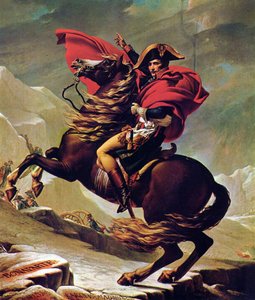 Napoleone che attraversa gli LP da Jacques Louis David