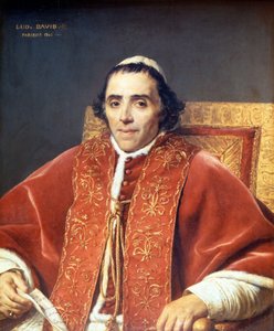 Pio VII (1742 - 1823) (dettaglio) da Jacques Louis David