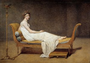 Ritratto di Madame Récamier (1777 - 1849), Jeanne Francoise detta Juliette - Dipinto di Jacques Louis David