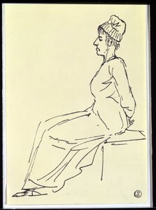 La Regina Maria Antonietta (1755-93) sulla via della sua esecuzione, 1793 da Jacques Louis David