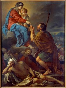 San Rocco prega la Vergine per la cessazione della peste da Jacques Louis David