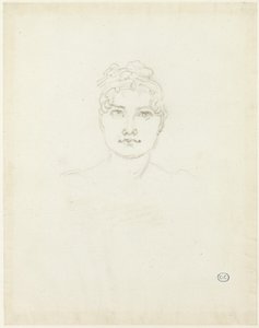Schizzo di una testa di donna