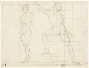Studio per "La Distribuzione delle Aquile" da Jacques Louis David