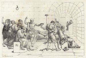 La morte di Socrate da Jacques Louis David