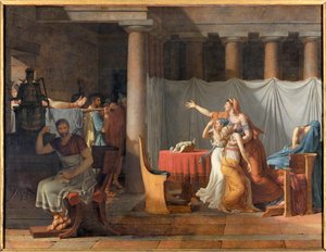 I littori riportano a Lucio Giunio Bruto i corpi dei suoi figli da Jacques Louis David