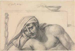 Il prigioniero, 1819 da Jacques Louis David