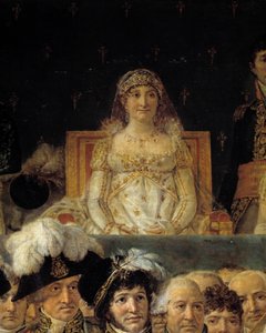 Il Rito di Napoleone. Dettaglio che rappresenta Laetitia Bonaparte (Letizia Maria Ramolino) (1750-1836), madre di Napoleone I durante l