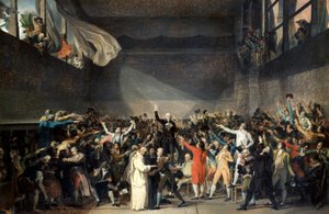 Giuramento sul campo da tennis, 20 giugno 1789 da Jacques Louis David