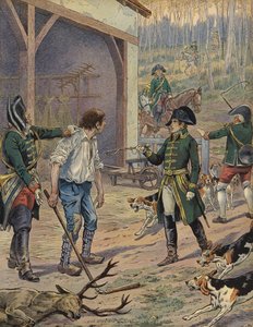 Napoleone a caccia da Jacques Marie Gaston Onfray de Breville (Job)