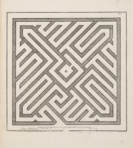 Progetto per Parterre, dal Theatre des Plans et Jardinages, pub.1652 (incisione)