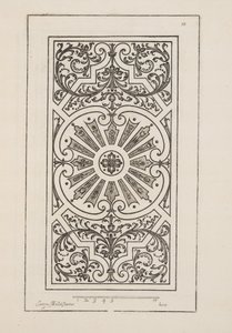 Progetto per Parterre, da Theatre des Plans et Jardinages, pub.1652 (incisione) da Jacques Mollet