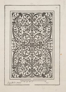 Progetto per Parterre, da Theatre des Plans et Jardinages, pub.1652 (incisione) da Jacques Mollet
