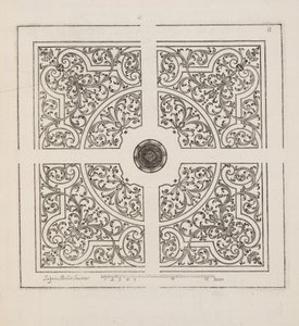 Progetto per Parterre, da Theatre des Plans et Jardinages, pub.1652 (incisione) da Jacques Mollet