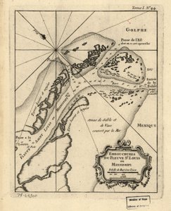 Bocche del fiume St. Louis o Mississippi. 1763. LOC 74693011