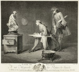 La lezione di disegno da Jacques Philippe Le Bas