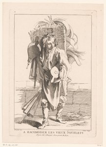 Venditore di mantici da Jacques Philippe Le Bas