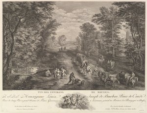 Veduta dei dintorni di Bruges da Jacques Philippe Le Bas