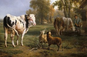 Toro bianco e altri animali da Jacques Raymond Brassacat