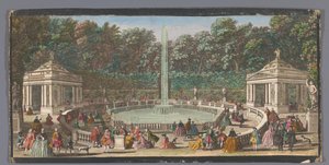 Vista sul Bosquet des Dômes nel Giardino di Versailles da Jacques Rigaud (possibly)
