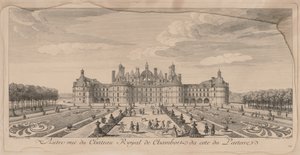Castello di Chambord dai giardini da Jacques Rigaud