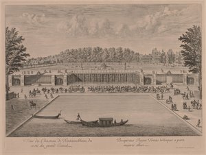 Castello di Fontainebleau dal Grand Canal da Jacques Rigaud