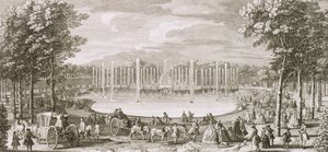 Vista della Fontana di Nettuno, Versailles da Jacques Rigaud