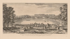 Vista del Castello di Versailles, dal lato dell