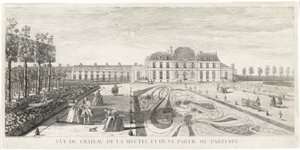 Veduta del castello di Meudon e di una parte del parterre da Jacques Rigaud