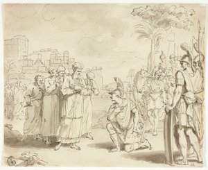Alessandro prima del Gran Sacerdote da Jacques Stella