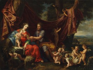 Il riposo durante la fuga in Egitto da Jacques Stella