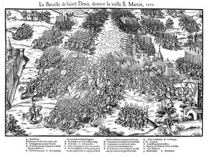 Battaglia di St Denis, Guerre Religiose Francesi, 10 novembre 1567 da Jacques Tortorel